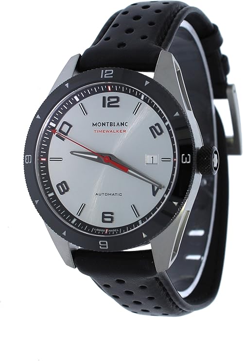 MONTBLANC TimeWalker Automatic Silver Dial Mens Watch 116058, Silver