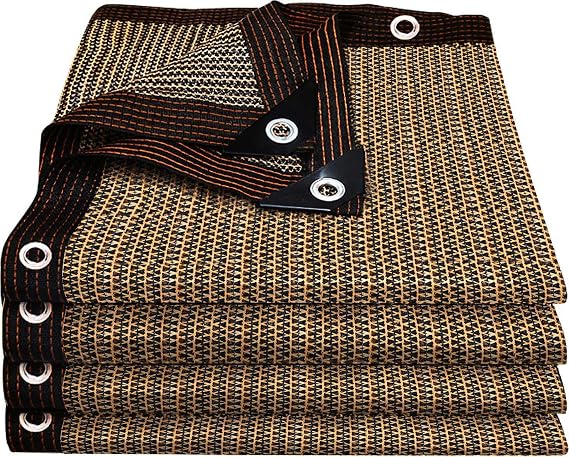 Shade Cloth for Garden,80% Mesh Tarp with Grommets Shade Cloth for Greenhouse,Patio,Vegetables,Plants Cover and Chicken Coops,Coffee Shade Net for Outdoor Garden