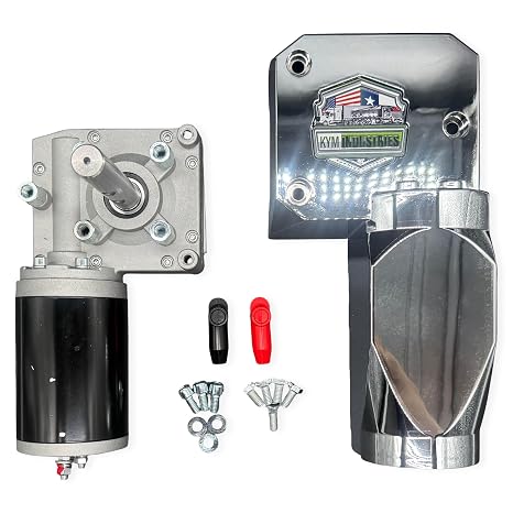Kym Industries Apache Series Tarp Motor for Dump Truck 600W 50:1 Universal 12V Electric Tarp System Motor