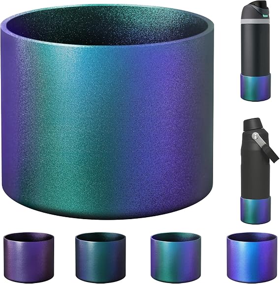 Silicone Boot for Owala 24/32/40oz FreeSip,Twist,and Flip Stainless Steel Water Bottle,Sleeve Cover for Stanley IceFlow 24/36oz,Anti-Slip Bottom Protective for Owala Accessories,Chameleon