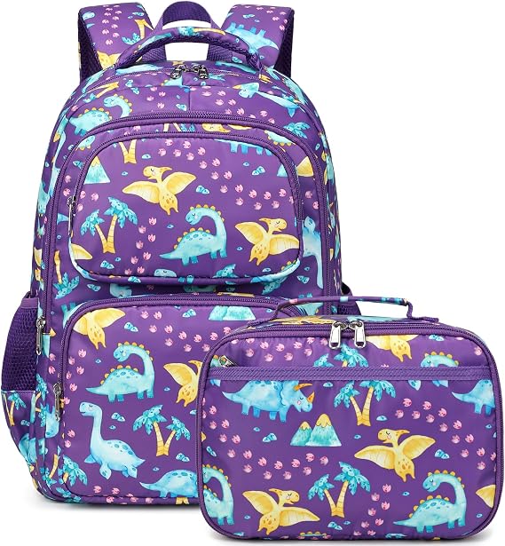 JIANYA School Backpack for Boys and Girls Elementary Children's School Bag Kids Backpack with Lunch Box