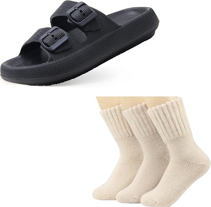 Weweya Pillow Slipper and Thick Socks