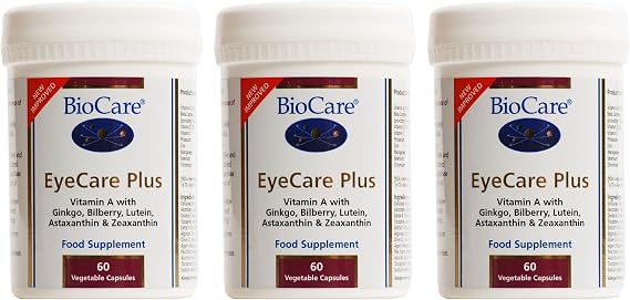 (3 Pack) - Biocare - EyeCare Plus | 60 Vegicaps | 3 Pack Bundle