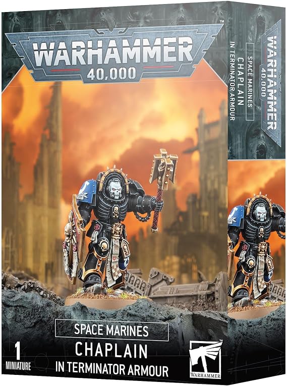 Games Workshop - Warhammer 40,000 - Space Marines: Chaplain In Terminator Armour (2023 Edition)