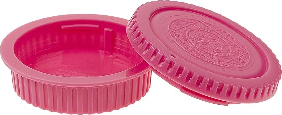 Fotodiox Designer Camera Body & Rear Lens Cap Set Compatible with All Canon EOS EF/EF-s Cameras & Lenses - Pink