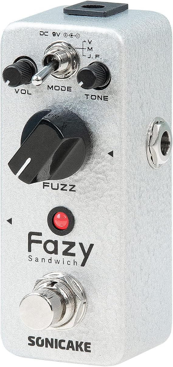 SONICAKE Fuzz Guitar Effects Pedal Classic Fuzz Tone 100% Analog