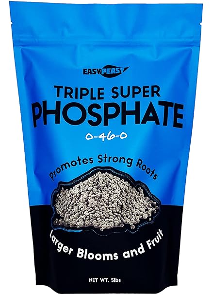 TRIPLE SUPER PHOSPHATE FERTILIZER 0-46-0 | phosphorus fertilizer for gardens, lawns, indoor and outdoor plants | ROCK PHOSPHATE PLANT FOOD FERTILIZER FOR ORCHIDS, WISTERIA, CACTUS AND ALL OTHER PLANTS