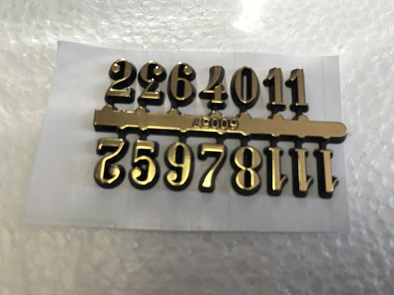 Numerals, Arabic, 3/8" High