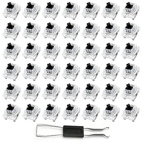 35Pcs 3-Pin Brown Tactile Mechanical Keyboard Switches with Key Puller