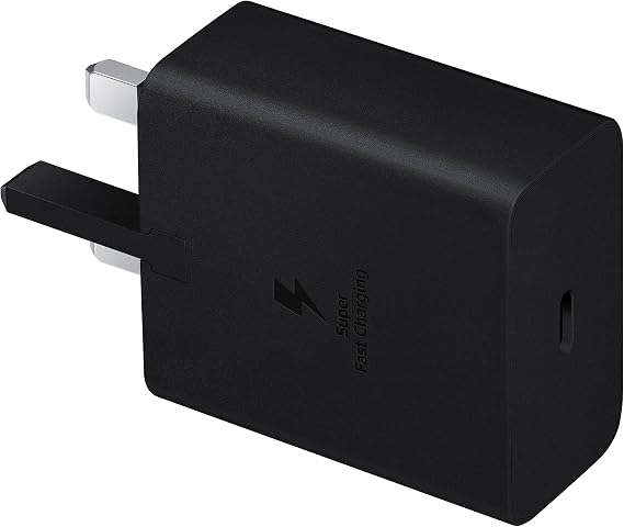 Samsung Galaxy Official 45W Super Fast Charger 2.0 (with USB-C to C Data Cable), Black