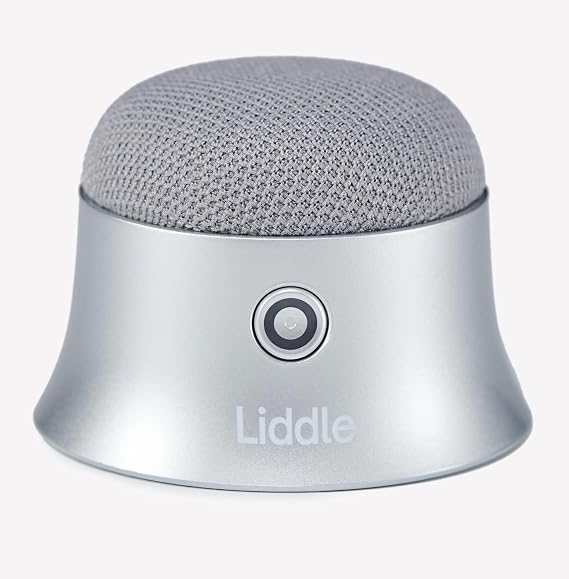 D3 Products Liddle Speaker Pro - Magnetic PortableBluetooth Speaker with Microphone for iPhone 12/13/14/15/16-5W Wireless Audio, 8-Hour Battery, Water-Resistant - Magnetic Attach to Anywhere (Silver)