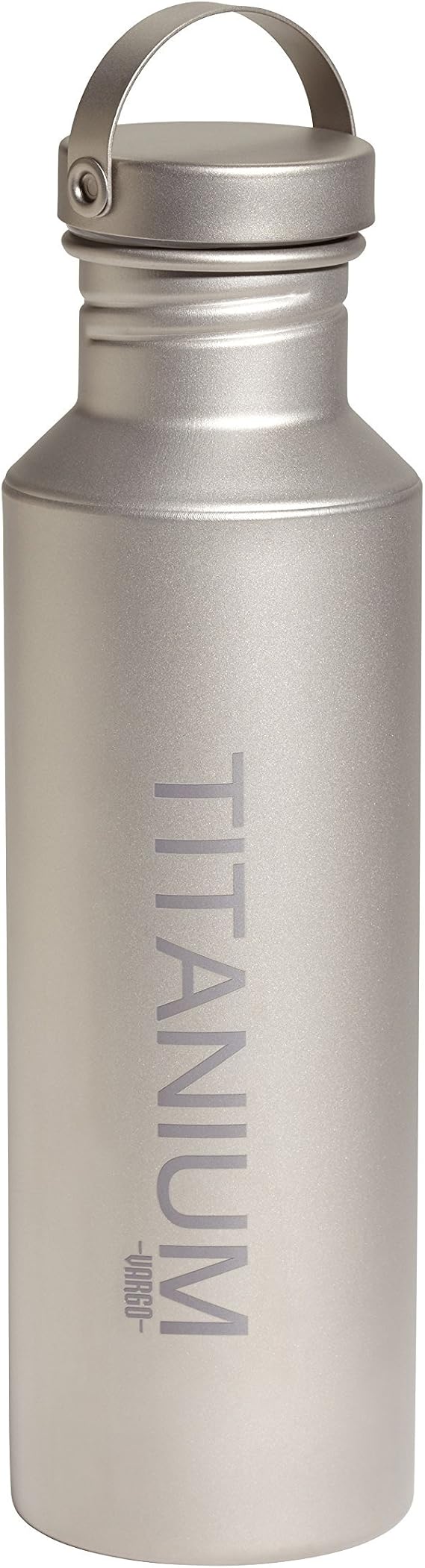 Vargo Titanium Water Bottle with Ti Lid | 100% Titanium Construction | 650 ml Capacity | Weighs 3.9 ounces