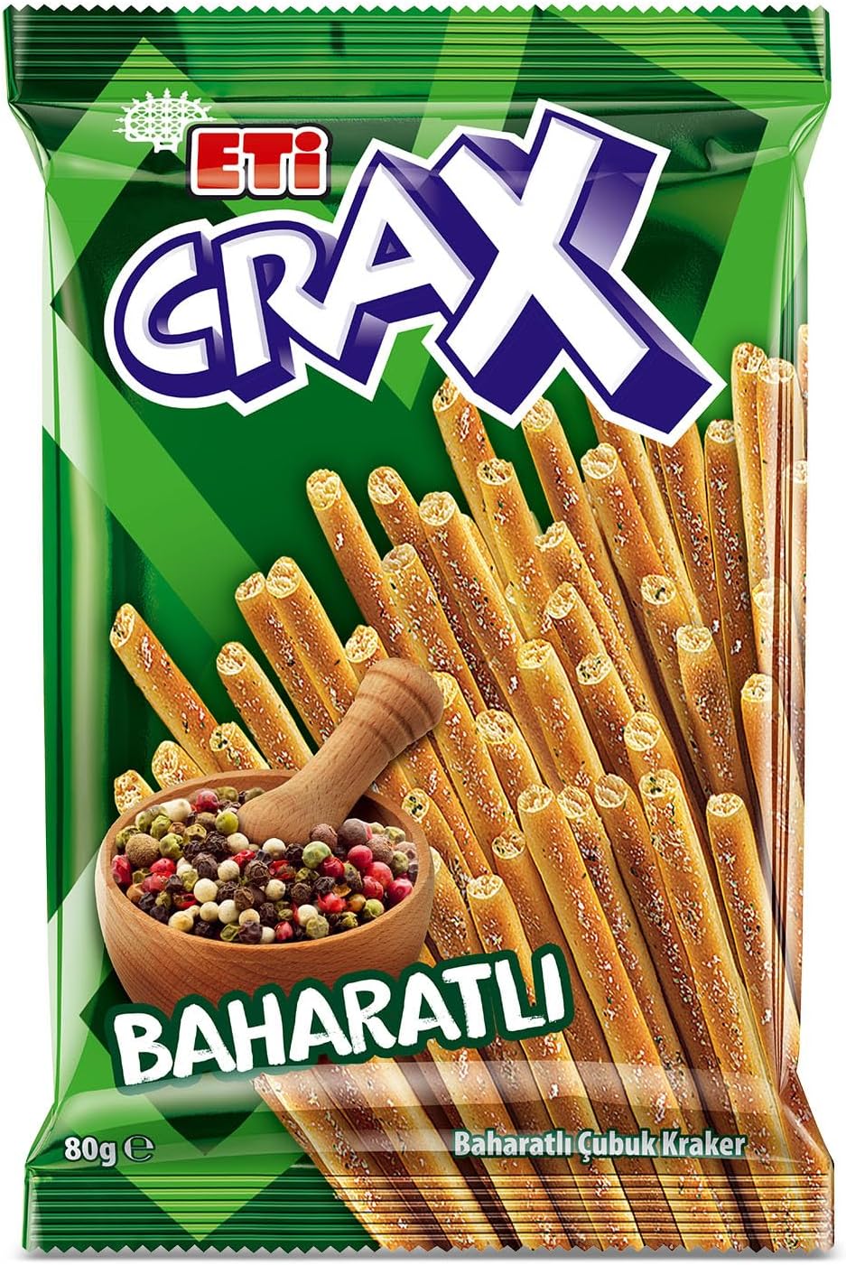 Eti Crax Spicy Stick Cracker 80 g