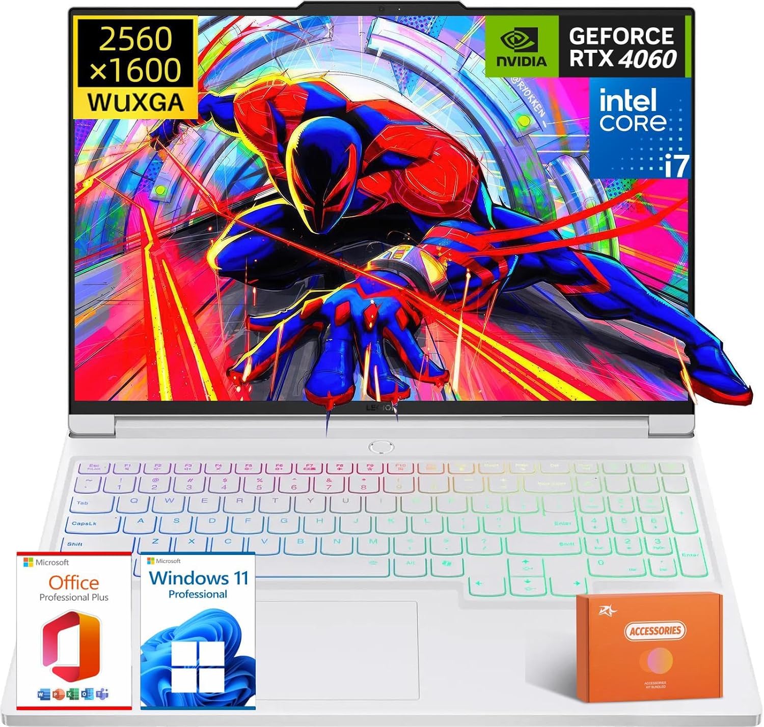 Lenovo Legion 7i Gaming Laptop, Windows 11 Pro, NVIDIA RTX 4060, Intel i7-14700HXUp to 5.5 GHz, Beat i9-13900HX, 16 LCD IPS WQXGA 240Hz, 32 GB DDR5, 1 TB SSD, Wi-Fi 6E, Microsoft Office Pro
