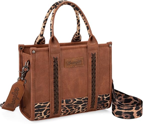 Montana West Wrangler Tote Bag for Women Western Cow Print Purse Designer Top Handle Handbags