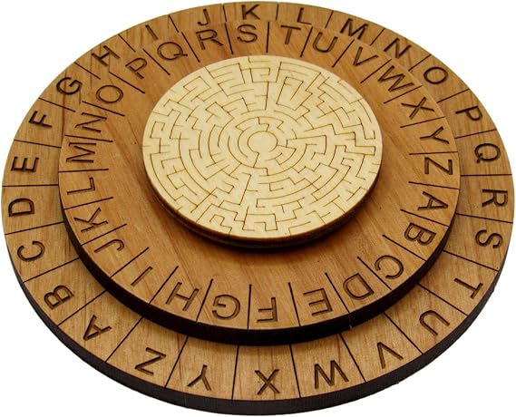 Labyrinth Cipher Wheel - Premium Escape Room Decoder Ring and Escape Room Prop
