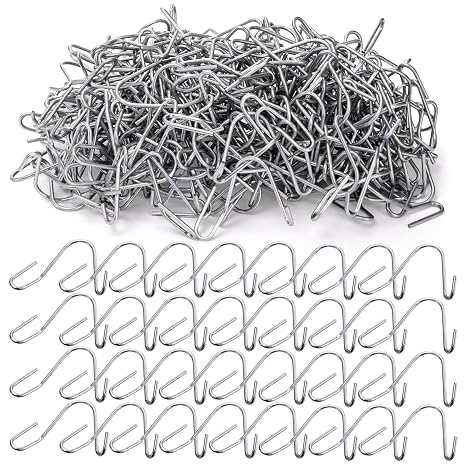 ZENFUN 250 Pcs T-Post Wire Clip Galvanized Steel Fence Clips, Convenient Pre-Cut Wire Ties, Rust Resistant T Post Fence Clips for Securing Wire Garden Farm Highway Sport Fences