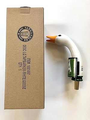 Goose Head Shaped Tap Handle Oval Logo Below 10 Tall