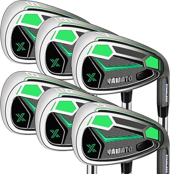 Yamato Golf Iron Individual or Complete Golf Iron Sets 5 6 7 8 9 PW Driving Irons 2 3 4 Right Handed Premium Golf Irons for Men High Performance