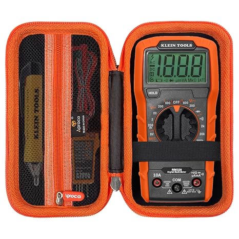 Aproca Case Compatible with Klein Tools 69149P / MM320KIT Electrical Test Kit Digital Multimeter, Portable Storage Bag for Accessories (Case Only)