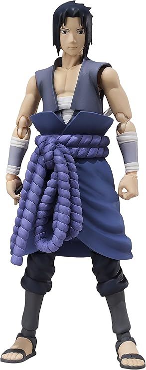 TAMASHII NATIONS Bandai Naruto Shippuden Sasuke Uchiha S.H. Figuarts Action Figure (Itachi Battle)