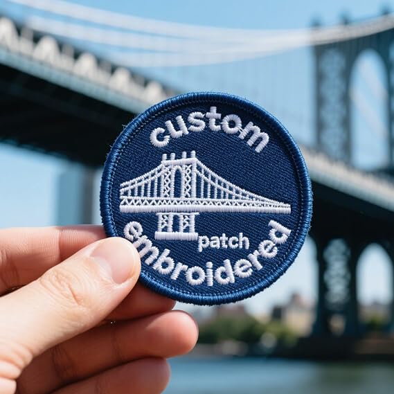 Customized Embroidered Patches with Logo Photo, Design Your Own Patch Iron-on, Custom Iron On Patches, Customized Embroidery Patch for Clothes, Backpacks, Jacket Pack 5 10 15 100 500 Style 3