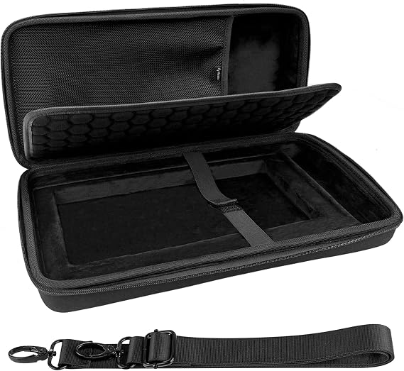 Musiin Premium DJ Controller Case Compatible with NI TRAKTOR X1 MK3,F1,Z1 Smooth Double Zippers, Soft Mesh Pocket, Hard Shell Carrying Case with Strap Ideal for Studio Storage and Outdoor Performance