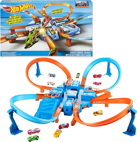 Hot Wheels Criss Cross Crash Track Set