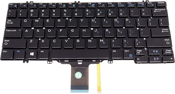 US Backlit Keyboard Frameless (Without Frame) for Dell Latitude E5280 5280 5288 5289 7280 7290 7380 DPN 0346TJ 00NPN8