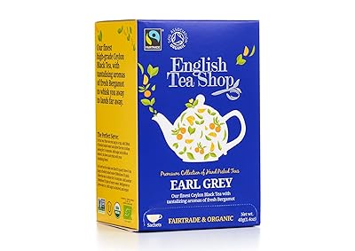 English Tea Shop Earl Grey 20 Sachet Tea Bags, 40 Gram Pack of 6