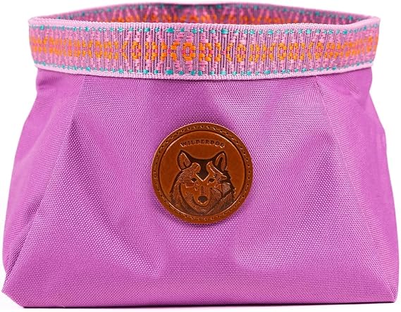Wilderdog Backpacking Bowl - Holds Food & Water Up to 64oz - Lilac