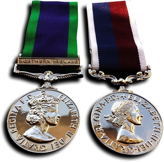 Goldbrothers13 Military Medals The General Service Medal Northern Ireland Medal & RAF LS GCM WW2 British Repro