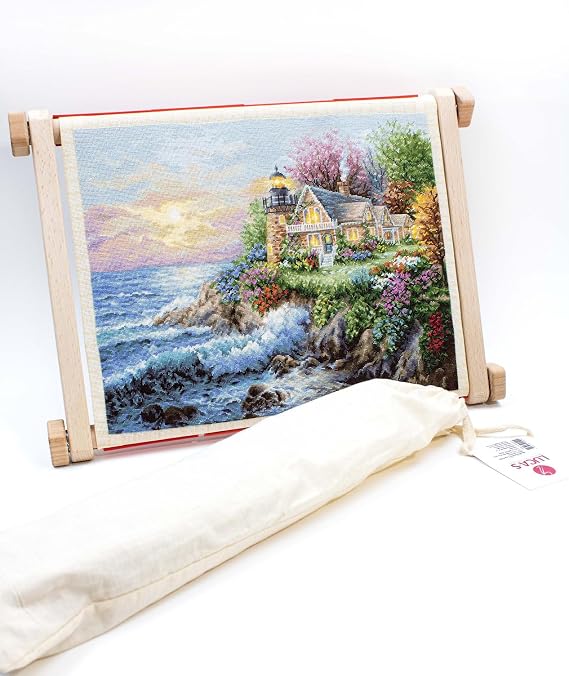 Needlepoint Embroidery Frame with Clips, Cross Stitch Frame, Tapestry Frame, Stitching Frame (9.9' x 12.6')