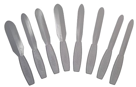 Albion Engineering 1058-G01 C.A.T. Spatula Set, Plastic, Pack of 8