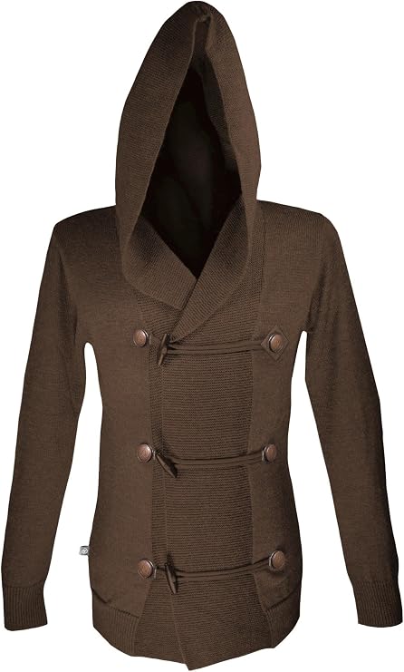 Musterbrand Assassin's Creed Men Knit Cardigan Musketeer Brown XL
