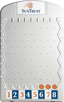 Prize Drop for Prizes 50 White Prize Drop Game for Trade Shows with Colorful LED Lights Super-Durable ABS Plastic with A Clear Top Panel and A Powder-Coated Steel Frame