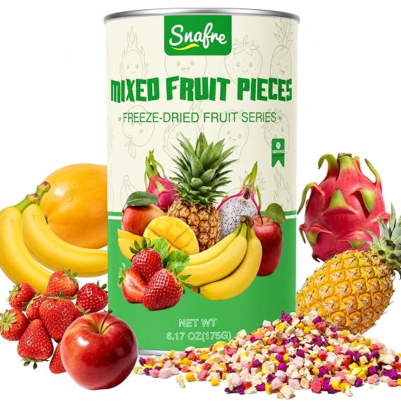 Freeze Dried Fruit, 175g/6.17OZ Freeze Dried Mixed Fruit Snacks