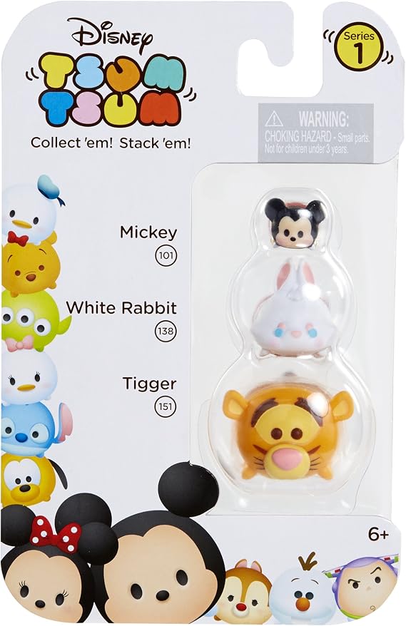 Tsum Tsum 3-Pack Figures: Tigger/White Rabbit/Mickey
