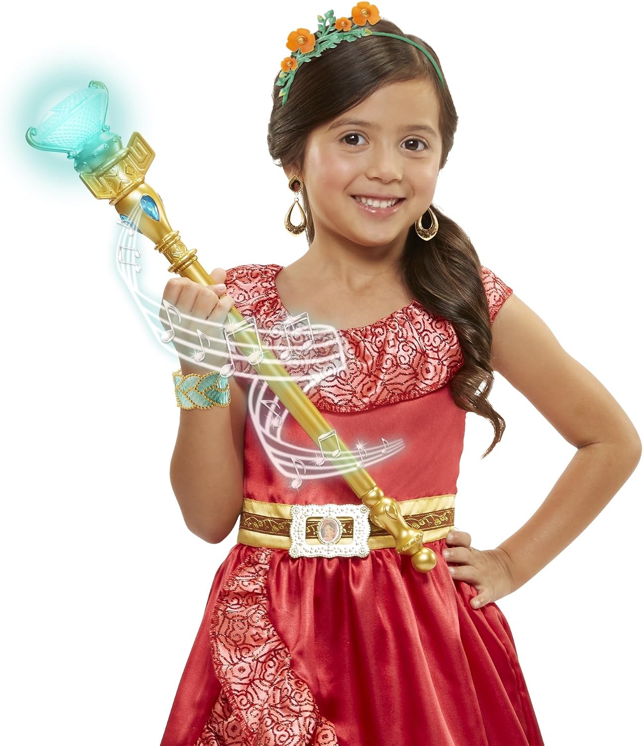 Elena Of Avalor Disney Magical Scepter of Light with Sounds, multicolor 01838-1-SOC, 36 months to 72 months