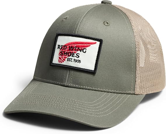 Red Wing Shoes Pro Trucker Cap, Adjustable 100% Chino Twill Baseball Hat