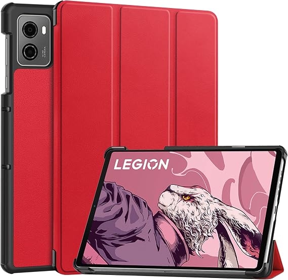 zZjoOoj Case for Lenovo Legion Tab 3rd Gen/Lenovo Legion Tab 8.8 Inch Tablet Case Cover, Ultra Thin Lightweight Protective Case with Stand Function - Red