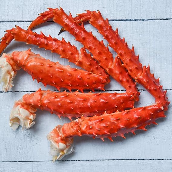 Today Gourmet Foods of NC -Large Red Alaskan King Crab Legs - 16/20 Count - 1-2 Legs Per Pound, May Include Claws (4 Pounds (Pack of 1))