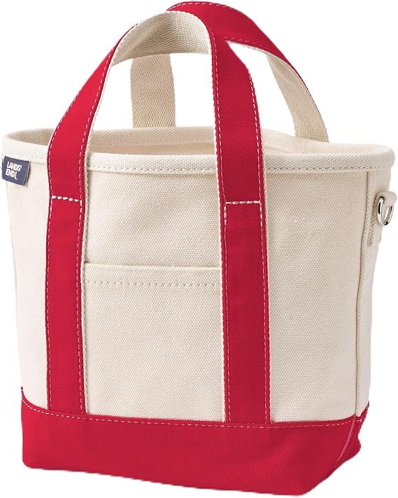 Lands' End Open Top Canvas Tote Bag