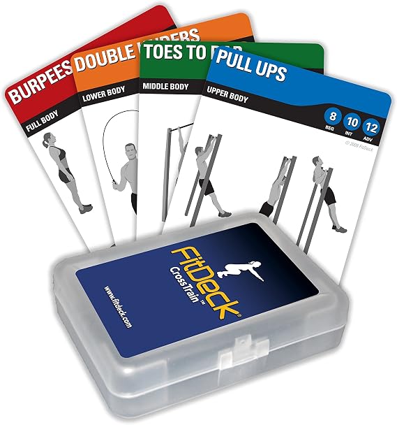 FitDeck Exercise Playing Cards for Guided Fitness Equipment Workouts