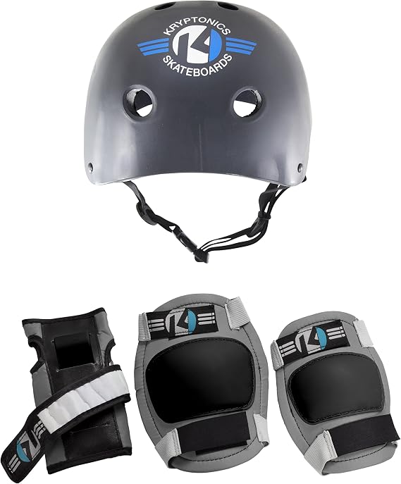 Kids' 4-in-1 Protective Gear Set with Helmet - Small/Medium Size, Perfect for Skateboarding, Biking, Rollerblading, and Outdoor Sports - Essential Safety Equipment