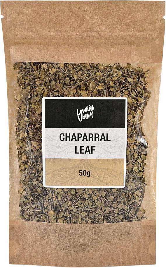 Lowhill Valley Chaparral Leaf – Dried Creosote Bush - 100% Pure Larrea Tridentata for Herbal Infusion – Non-GMO, Sustainably Sourced, Hand-Packed – 50g