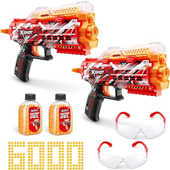 XSHOT Hyper Gel Stinger Blaster 2 Pack (6,000 Hyper Gel Pellets), Ages 14 & Up by ZURU