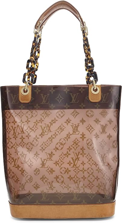 Pre-loved Monogram Ambre Vinyl Cabas MM, Brown