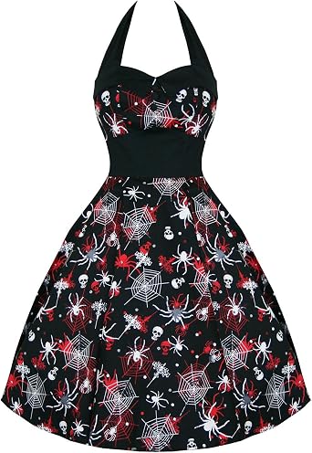 Hell Bunny Seth Gothic Horror Spider Dress