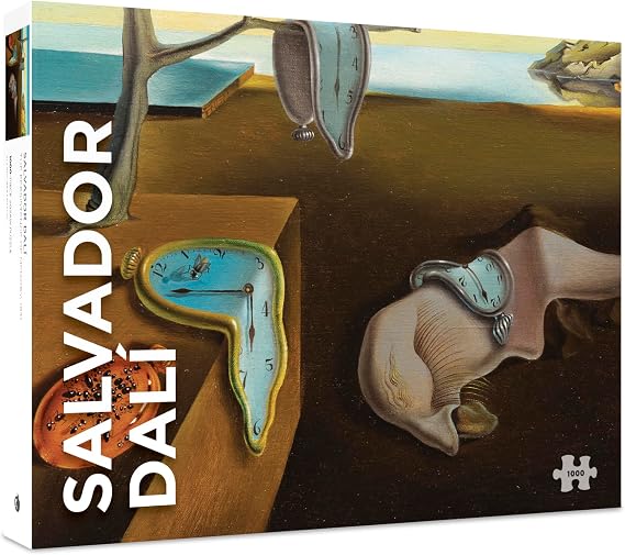 Pomegranate 1000-Piece Puzzle, Persistence of Memory by Salvador Dali | Matte finish, snug fit, 27x20" jigsaw puzzle for adults, famous painting, art history, no-AI art